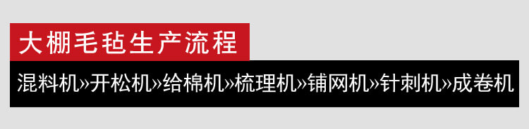 大棚毛氈生產線細節(jié)1